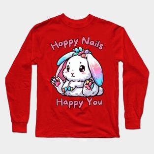 Bunny nail designer Long Sleeve T-Shirt